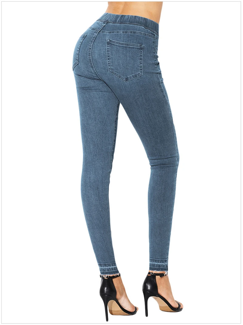 ladies high waisted stretch jeans