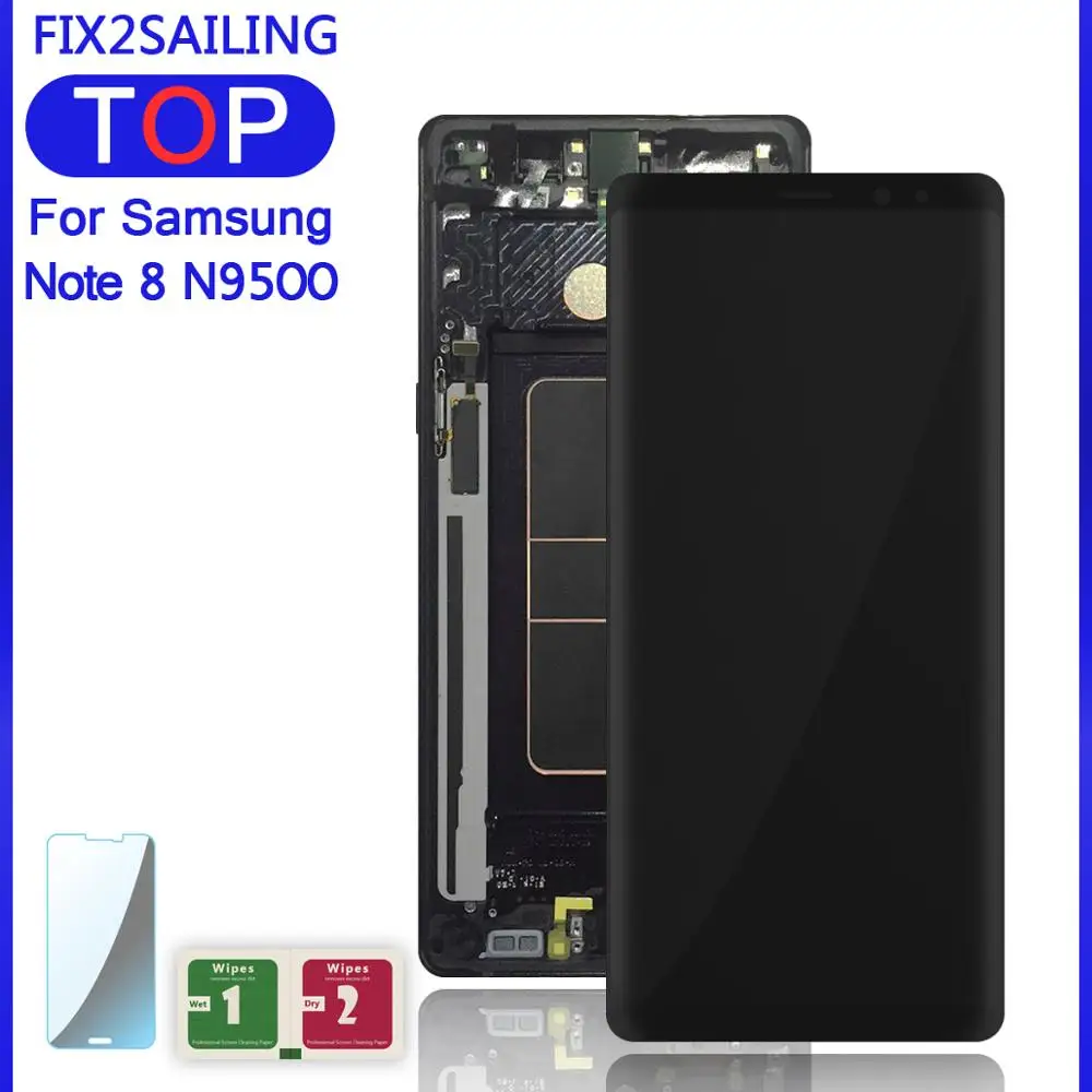 ЖК дисплей N9500 для Samsung Galaxy Note 8 N9500F N900D N900DS 6 3 &quotЖК 100% протестированный сенсорный