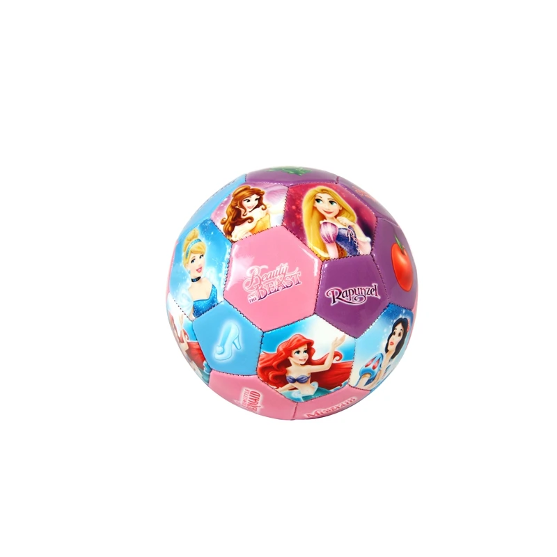 DISNEY size 2# Colorful Mermaid Princess Girls toy Soccer ball Cartoon PVC Outdoor funny family Playing Football ball for Kids (2)