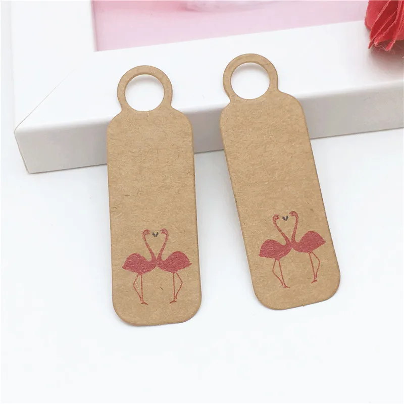 New Price Tag 100pcs Brown Kraft String Blanks Wedding Favour