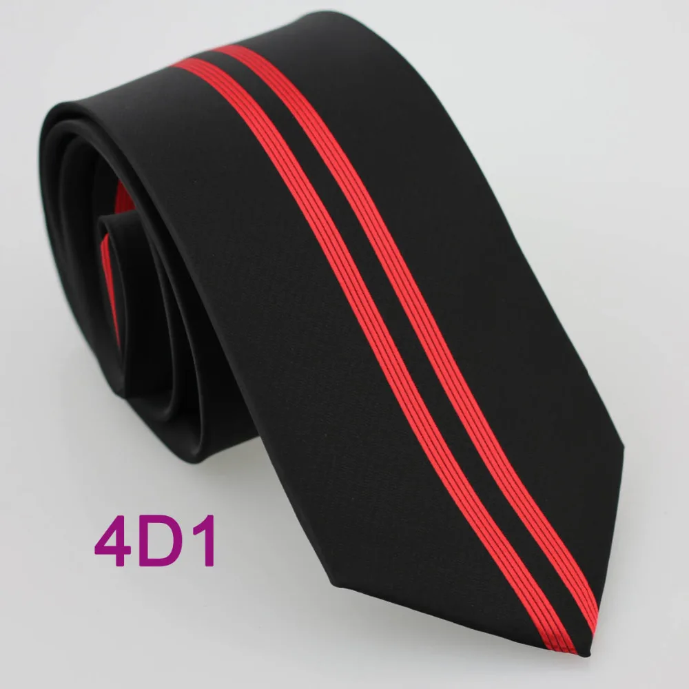Yibei Coachella Мужские галстуки дизайн черный с красными вертикальными полоски микрофибры тканый галстук в деловом стиле для рубашки свадьбы