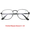 -1.0 -1.5 -2.0 To -6.0 Finished Myopia Glasses Women Men Retro Student Short Sight Prescription Spectacles Black And Gold Frame ► Photo 3/6