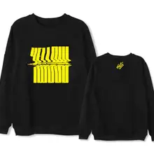 Kpop straykids stray kids yellow wood album same printing o neck hoodies unisex fleece/thin pullover loose sweatshirt