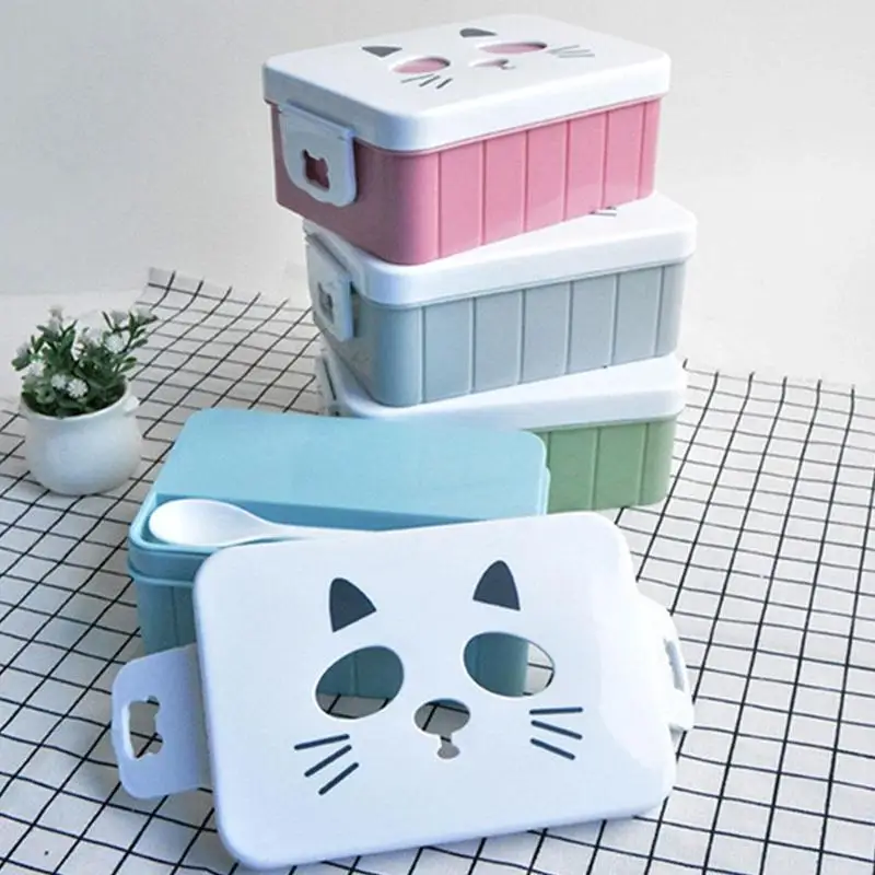 Aliexpress.com : Buy Cute Cartoon Lunch Box PP Plastic Bento Box For Kids School Portable Thermo ...