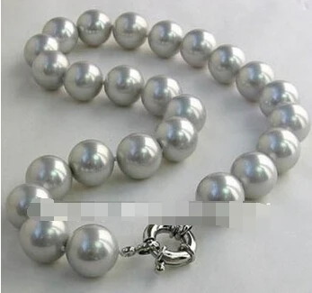 

Free shipping >>@ 10-11MM TAHITIAN SILVER GREY PEARL NECKLACE