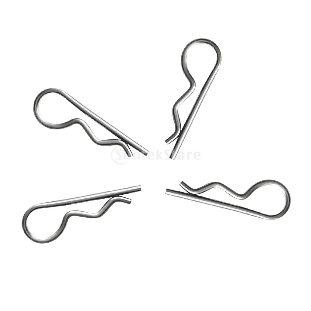4 шт. зажимы из нержавеющей стали R пружинный трос мм x 80 5 103 мм|clip retainer|pin pinclip pin |