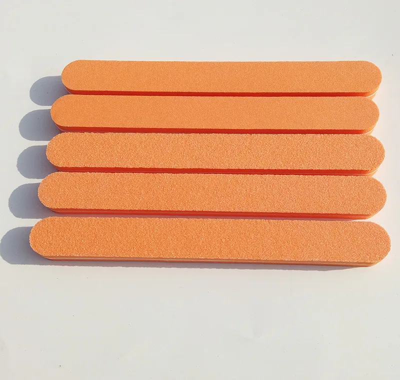 Lixas de Unha Lixa de Unhas Buffer do Bloco de Buffer Ferramentas de Moagem Laranja Hetero Unha Eva Ferramentas Esmeril 100 - 180. Profissional 10 * 3 Lixas e polidores de unha