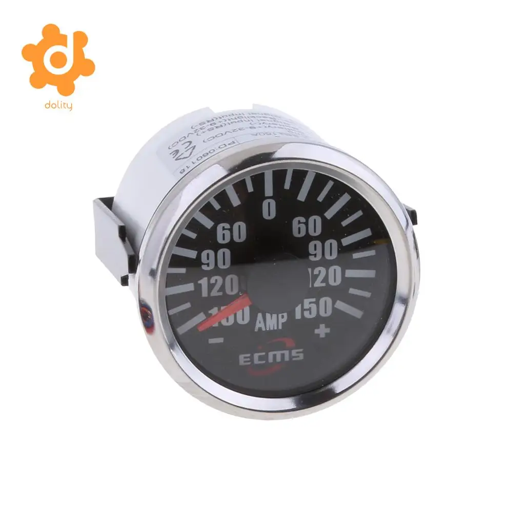 Marine Car Amperemeter with Current Pick-Up Unit 150A 52mm #2
