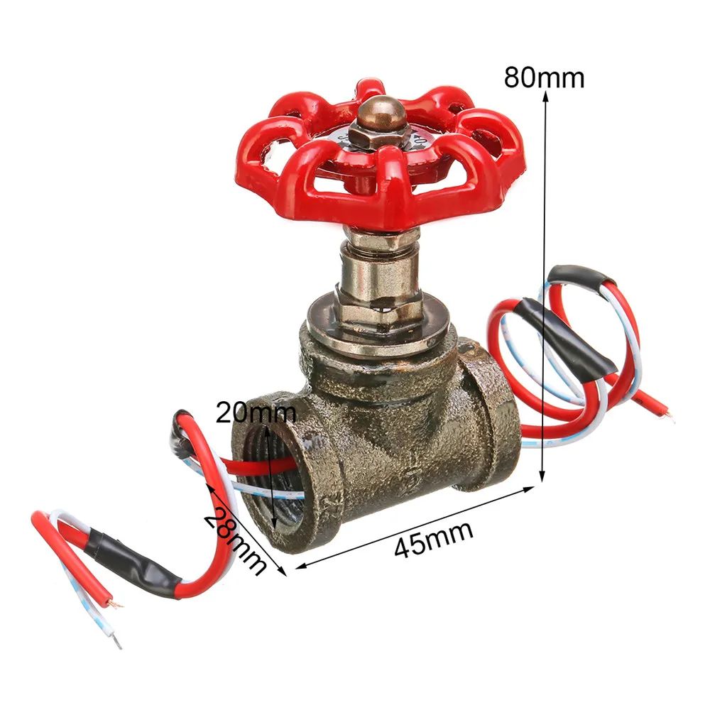 1/2 дюймов стоп-светильник с проводом для водопроводных ламп, винтажная лампа в стиле стимпанк, Лофт стиль, железная Винтажная настольная лампа