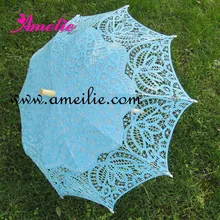 Вышитые Кружево зонтик Защита от солнца Свадебный зонтик