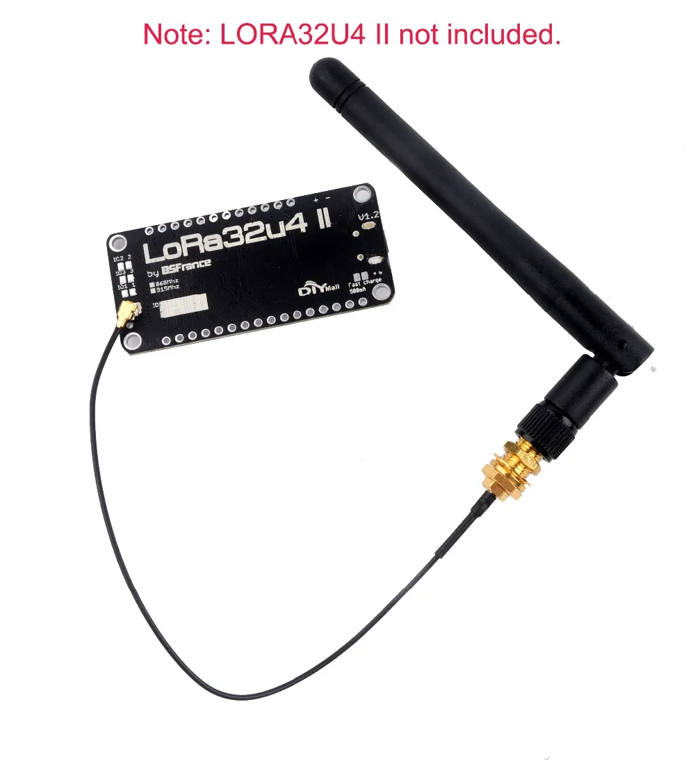Антенна 868 МГц 915 GSM IPX IPEX 1 13 МКФ. L Встроенная 2 дБи 8 см/2 SMA для модульной платы Lora32u4 II