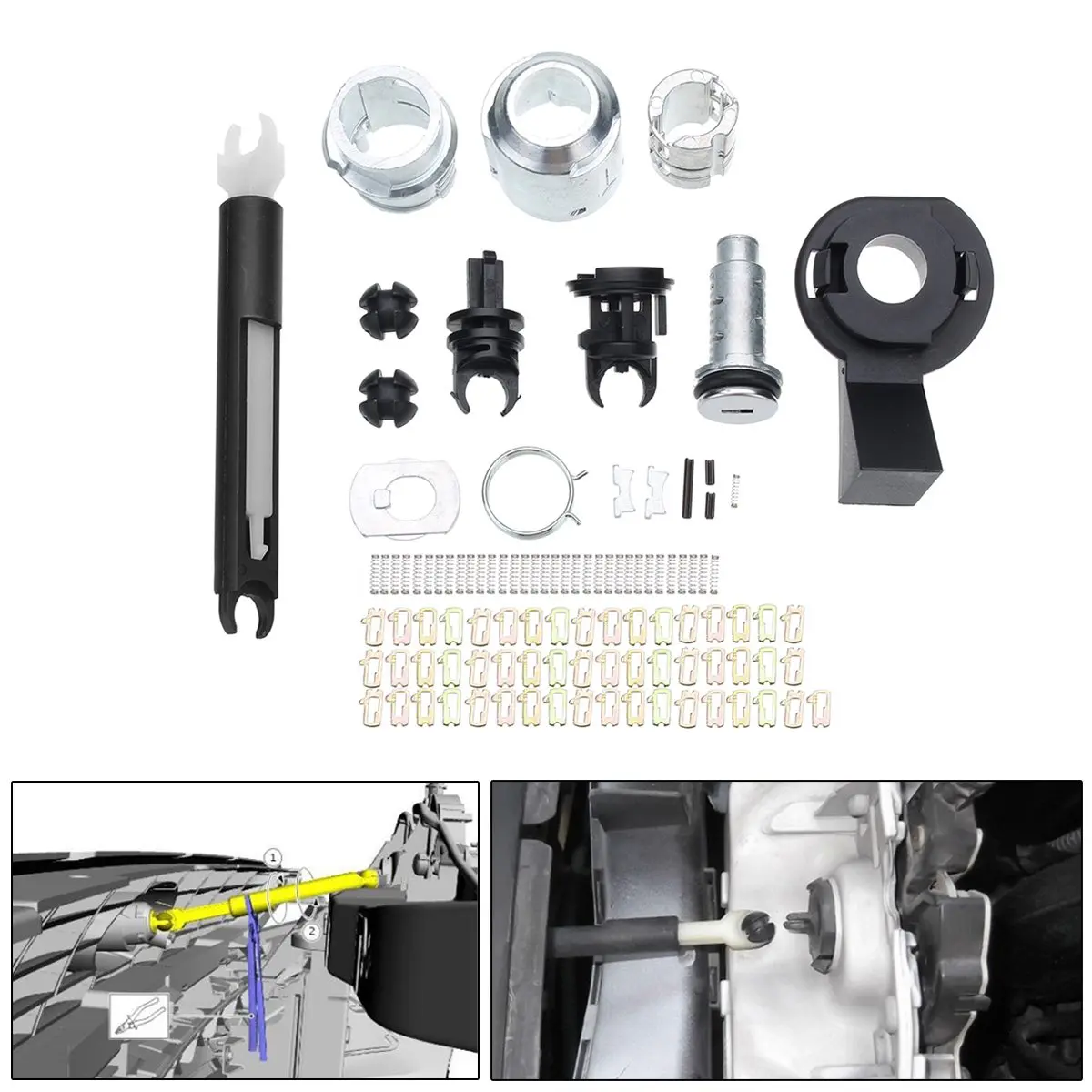 Комплект для ремонта замка капота защелка Ford Focus MK2 2004 2012 7M5AA16B970AA 1355231|lock repair|lock repair