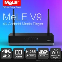 MELE V9 Android 6.0 Мини-ПК ТВ Box HDMI медиаплеер 4 К HDR Realtek rtd1295 2 ГБ 16 ГБ 802.11ac wi-Fi 1000 м Ethernet Dolby Коди