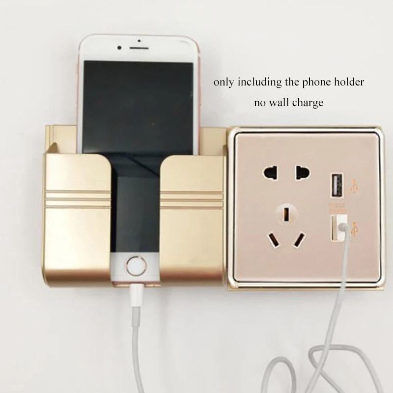 Alisuber-Socket-Wall-Phone-Holder-Home-Charging-Storage-Box-Stand-Bracket-Mobile-Phone-Holder-Wall-Shelf (2)