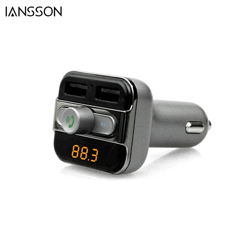 New Bluetooth Handsfree FM music player support TF card U disk car cigarette lighter dual USB universal MP3 Player | Электроника