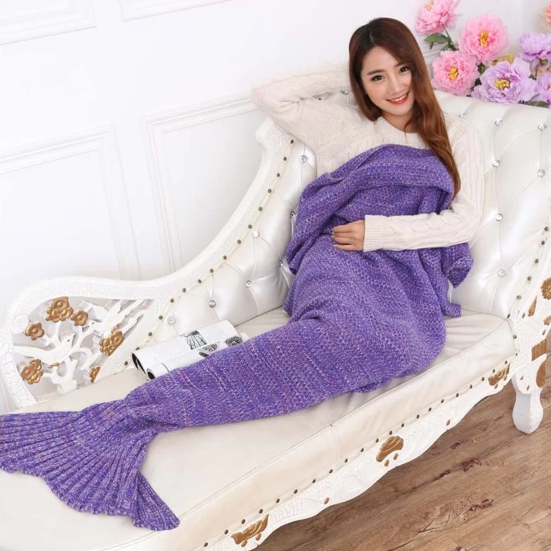 Autumn Winter Warm Knitting Mermaid Blankets | Мать и ребенок