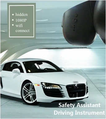 PLUSOBD Wifi Автомобильный Камера для Audi A4 A5 A6 A7 Q5 A8 Q7 Dash Cam 1080 P с помощью приложения на телефоне+ корпус из алюминиевого сплава+ OBDII Hot на русском языке