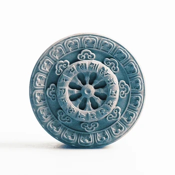

Silicone Soap Mould Soap Mold Diy Sakyamuni Mantra Round Shape Diy Aroma Wax Gypsum Handmade Soap Making Mooncake Mould Silicone