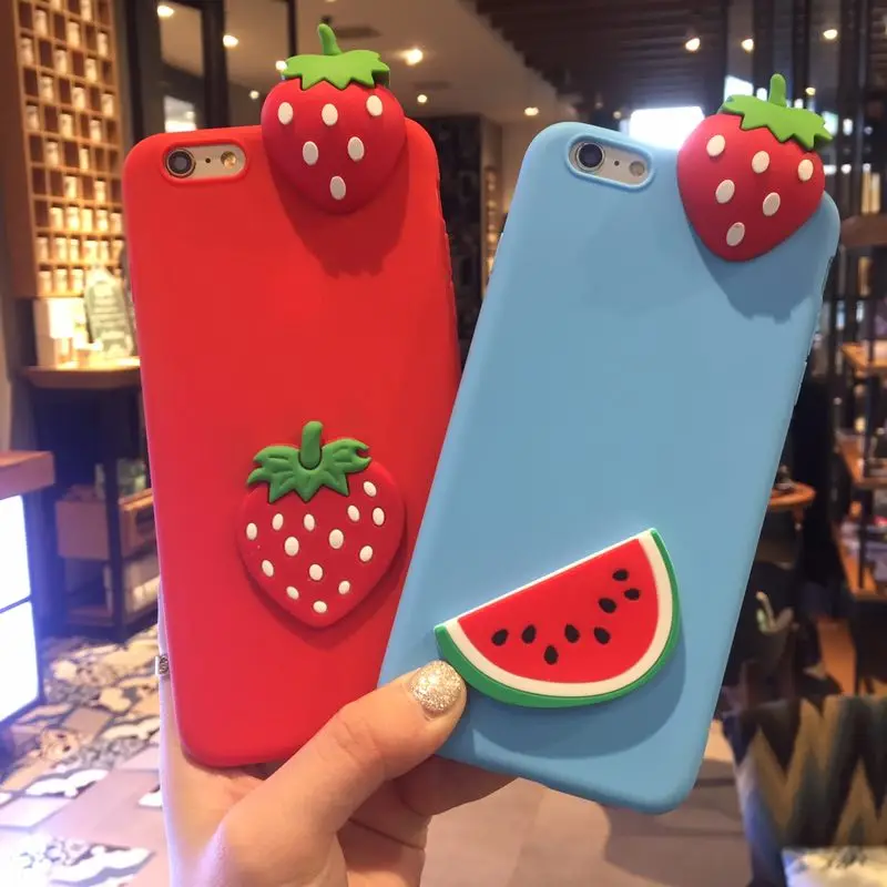 For Vivo V15 Pro V11 V11i Y91 Y91i Y95 Y91C Y81 Y85 V9 Y53 Case Soft 3D Fruit Banana Pineapple Cherry Watermelon Cactus Cover