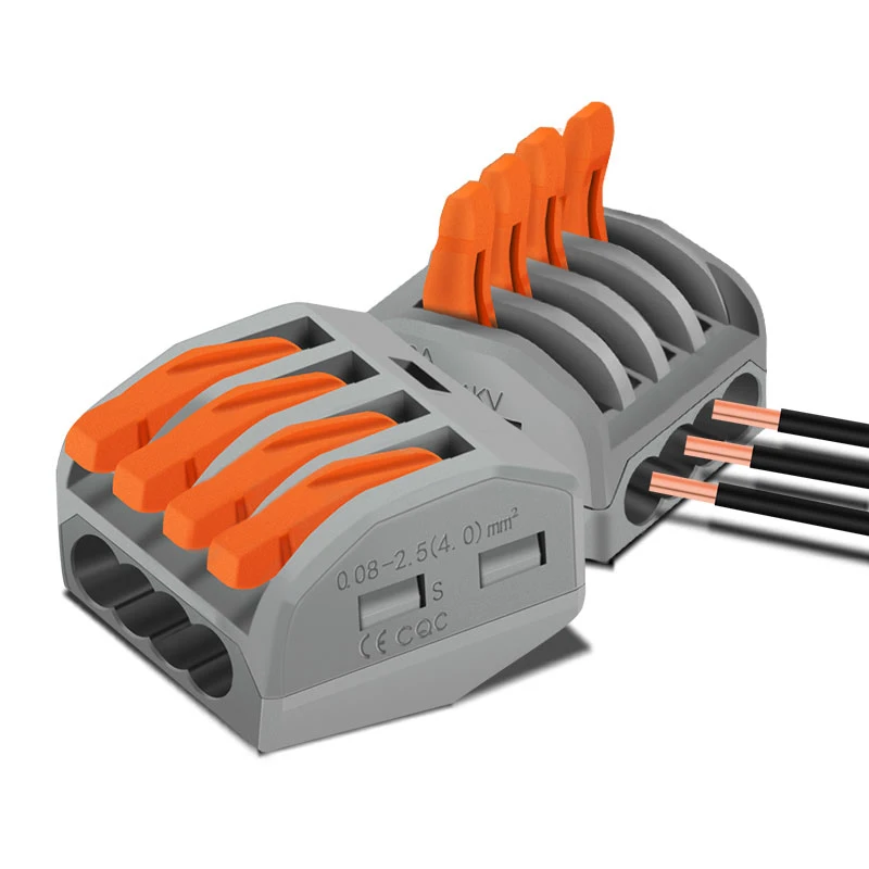 

10 Pcs Wire Wiring Connector PCT-214 Universal Quick Connector Terminal Block Splitter