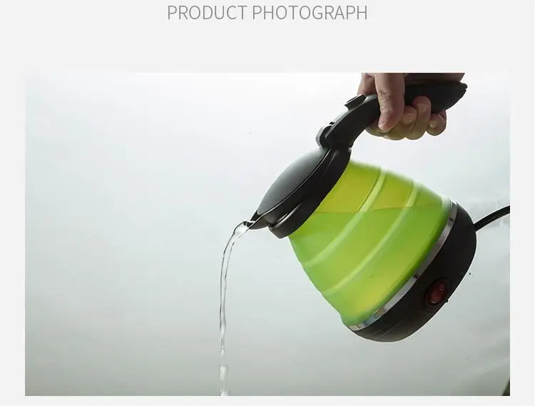 EU plug Travel kettle foldable water kettle portable small capacity