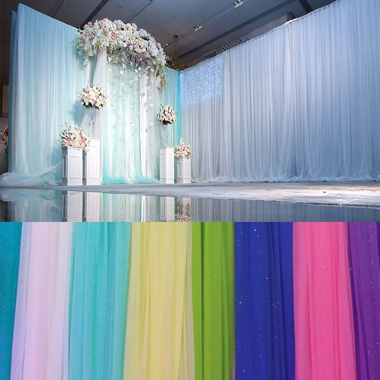 

10ftx10ft Outdoor soft yarn wedding backdrops romantic wedding curtains,Photography Background CR56