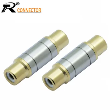 

10pcs/lot RCA Coupler High Quality RCA Female to Female Jack Socket Straight Adapter Gold Plated Speaker Cable Extender