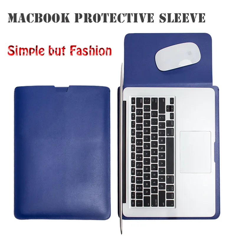 New Leather case cover for Apple Macbook Air Pro Retina 11.6 12 13.3 15.4 inch laptop Cases For Mac book bag