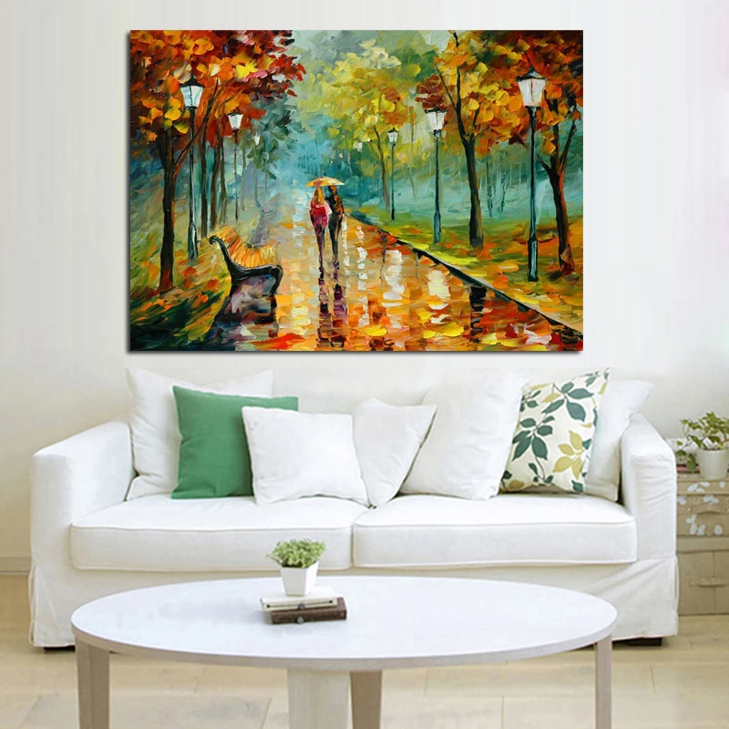 

Handpainted Oil Painting on Canvas Beautiful Forest Scenery Wall Art Modern Abstract Art Oil Painting Scenery Art Home Decor