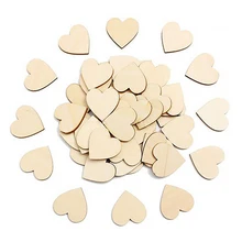 Новинка 50 шт./компл. деревянные сердечки любви формы заплатка DIY Висячие сердца Простые ремесло оптимальное хорошее для вешалок бирки изготовление карт искусство