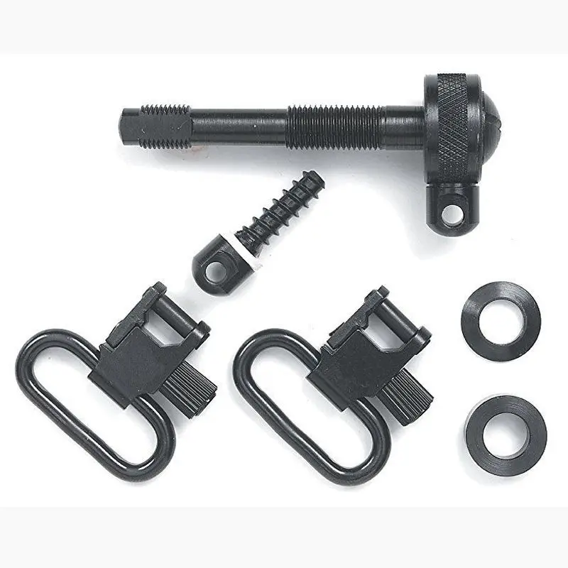1 Set Rifle Professional Quick Detachable Sling Swivels Black For