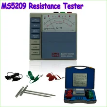 MASTECH MS5209 Аналоговый Тест Сопротивления Заземления Метр Megger Megometro Аналоговый 10-1000ohm Низкой Мощности Указатель Землю ResistanceTester