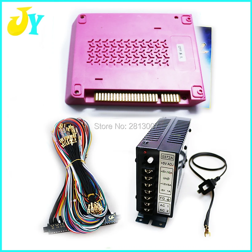 

1299 in 1 game PCB board arcade box 5S video-arcade jamma boards 5V 12V power supply 28 pin jamma wires
