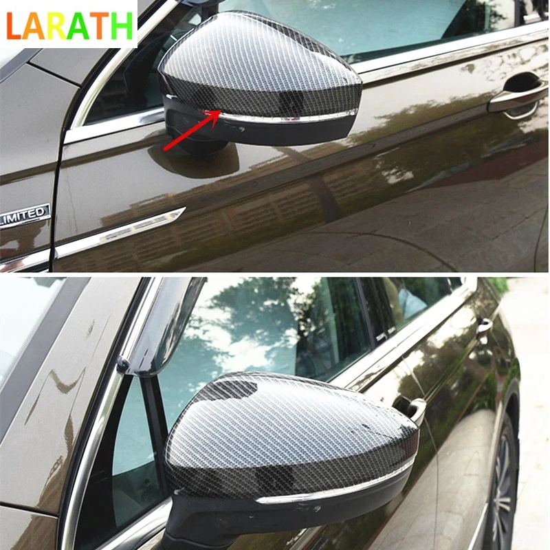2 шт. декоративные боковые зеркала заднего вида для Volkswagen Tiguan L TiguanL MK2 2016 2017