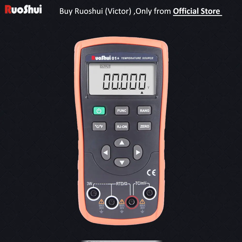 

01+ Source/simulates thermocouples, RTDs, volts ohms Temperature Calibrator compensation/user calibration/temperature detector
