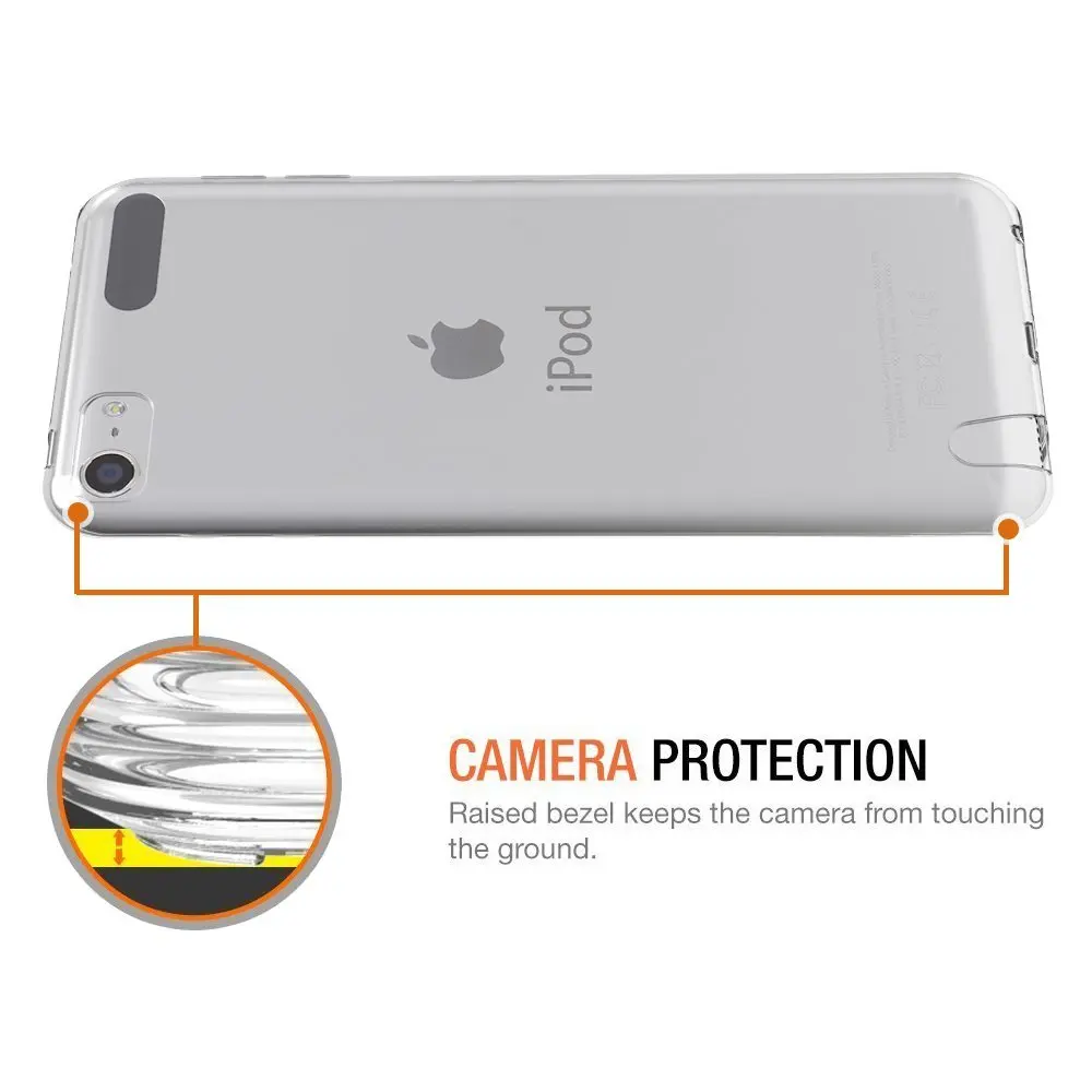 Прозрачный чехол для iPod Touch 6G и 5G мягкий силиконовый гелевый Чехол 5G|Бамперы| |