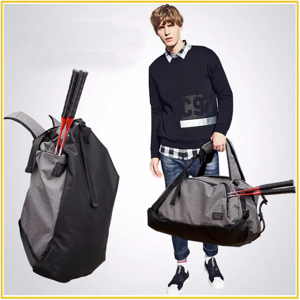 Dual use Terylene Men Sport font b Fitness b font handBag Multifunction Tote Gym Bags For