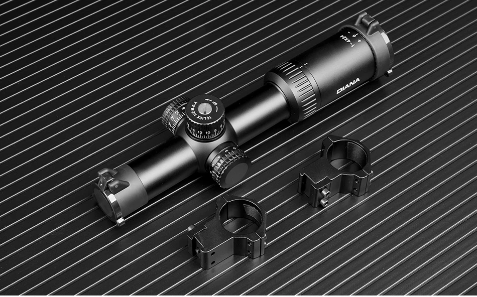 1-4X24 TacticalRiflescope Mil точка сетка оптический прицел охотничьи прицелы прицел АК 47 Riser