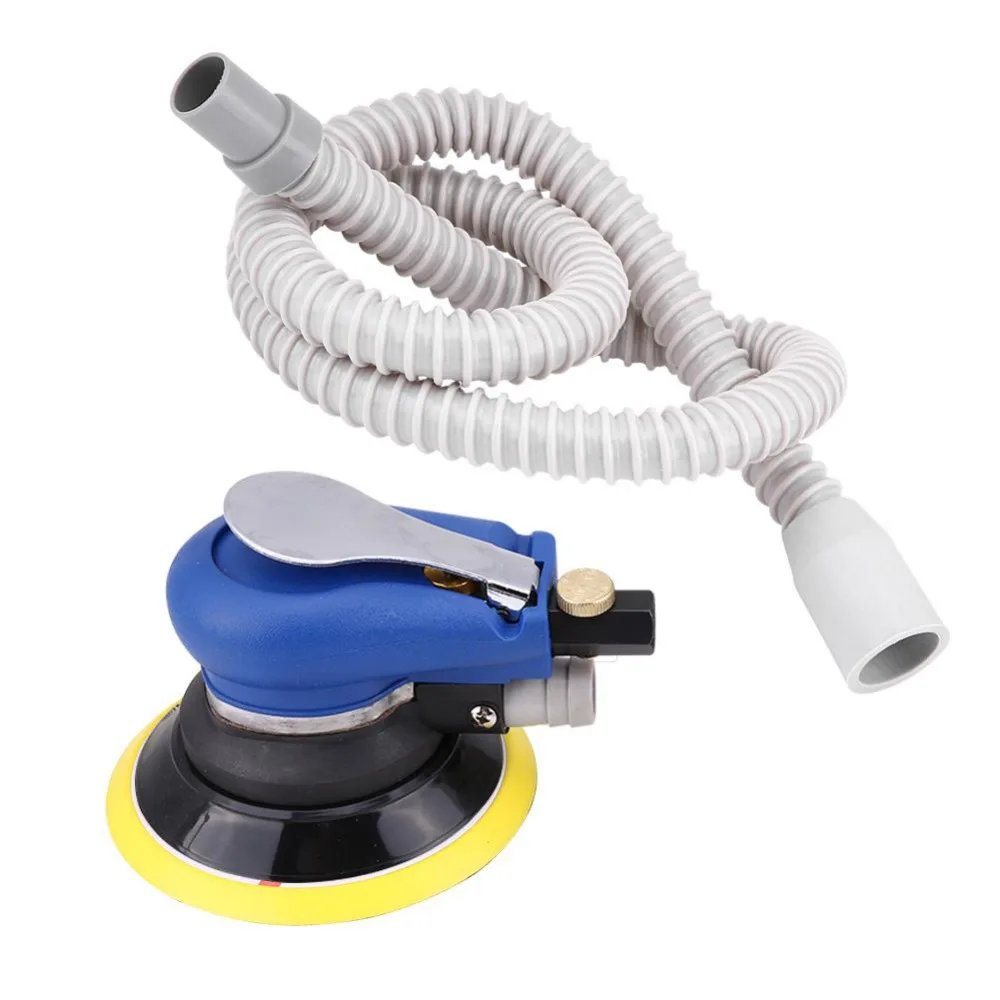 5 Inch Air Palm Random Orbital Sander Pneumatic Polisher Vacuum