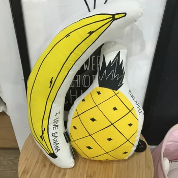 

38/50cm Creative Soft Banana Pineapple Plush Pillow Staffed Lovely Fruits Plants Cushion Baby Kids Doll Birthday Christmas Gift