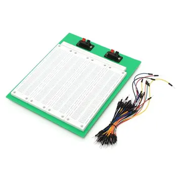 

New Arrival 2860 Tie Points Solderless PCB Breadboard With Switch + 65Pcs Jumper Wire Cable