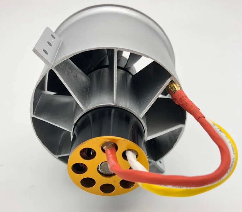 

6-8S 90mm EDF Metal Ducted Fan 12-Blade Electric Set Outer-Roter/Inner-Rotor Motor RC Culvert For Airplane