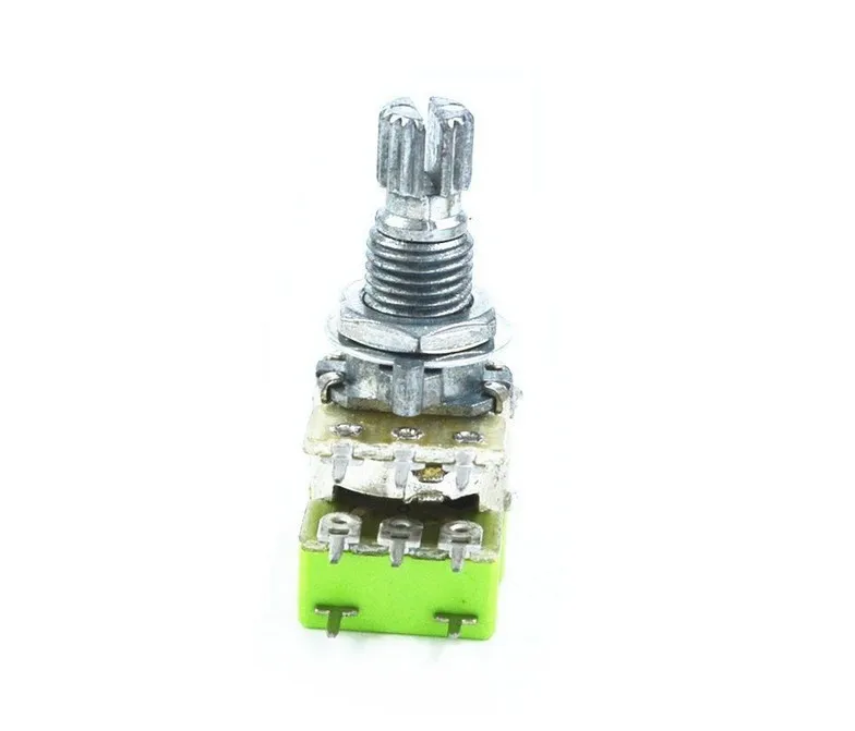 

Stereo B50K Ohm Dual Linear B Type Taper Volume Control Potentiometer Switch 50K R125G