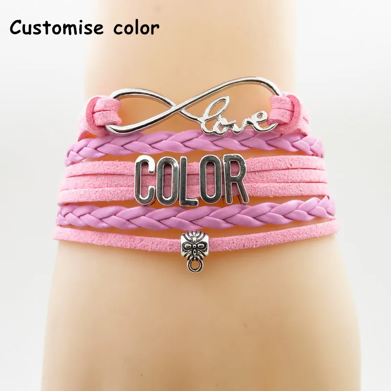 Любовь Подвеска «Осьминог» браслет с осьминогом Модный женский и мужской браслет Осьминог белый кожаный браслет и браслет - Окраска металла: Pink color