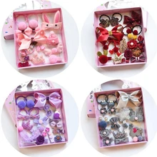 18 шт./компл. цветы шпилька-бант дети звезды Мультяшные зажимы для волос Дети Девочки ручной работы заколки аксессуары головной убор Nobox