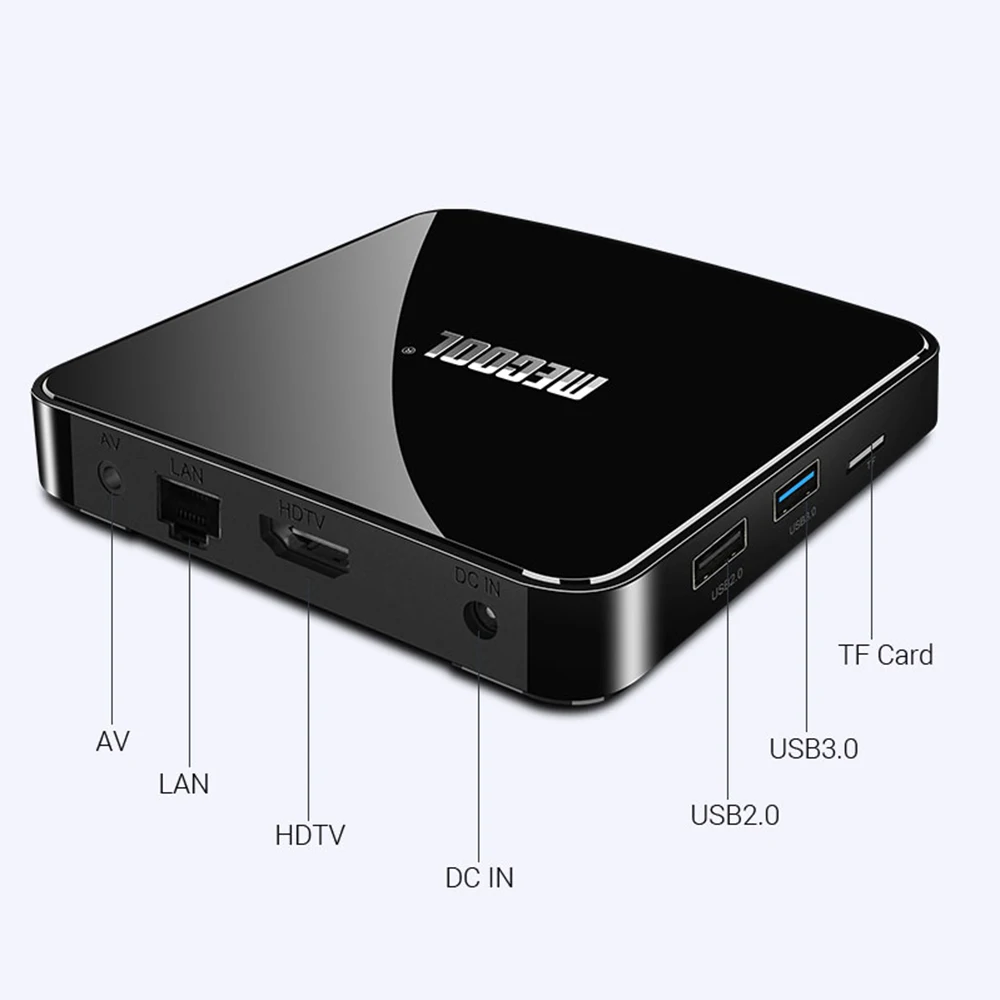 ТВ приставка MECOOL KM3 ATV Android tv Google Certified 9 0 4GB64GB Amlogic S905X2 4K 2.4G5G Dual Wifi TV Box BT 4