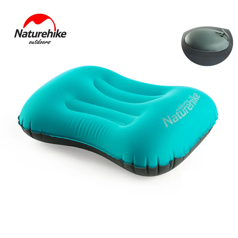 Для похода на природу, надувной подушки мягкая Сверхлегкая подушка для кемпинга воздушный матрас дорожный надувной матрас для сна подушка использовать туристический - Цвет: Blue 2
