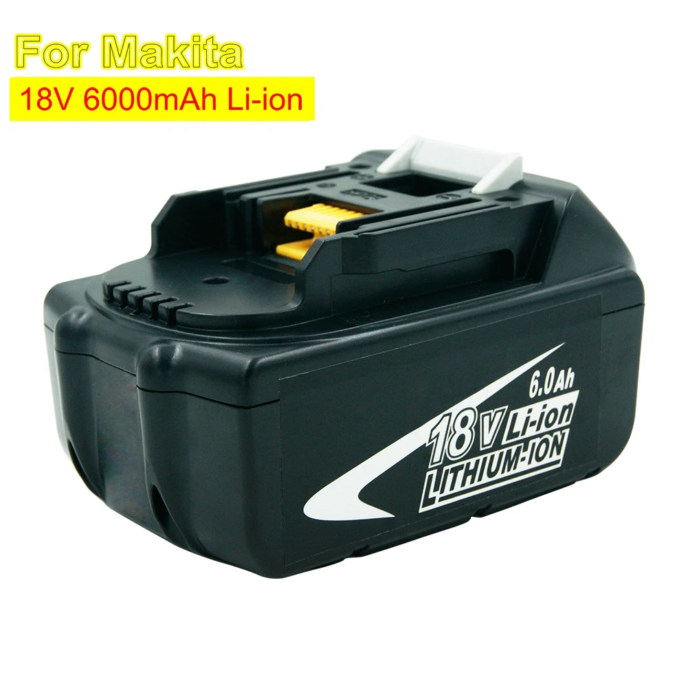 

BL1860 Rechargeable battery 18V 6000mAh Li-ion cordless Power Tools Replacement batteries for Makita BL1830 BL1850 BL1840 LXT400