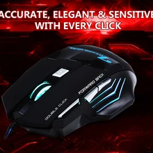 Профессиональная игровая мышь Регулируемая 3200 dpi 7 кнопок светодиодный оптическая USB Проводная мышь геймерская мышь компьютерная мышь для Pro Gamer