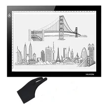 Huion L4S 17," светодиодный светильник 5 мм тонкий сенсорный яркость Графический USB анимация тату Трассировка доска с перчаткой рождественские подарки